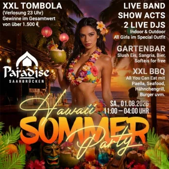 Hawaii Sommer Party im FKK Paradise