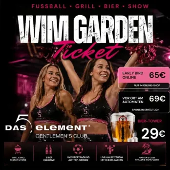 WIM Garden Ticket 11.06.-19.07.