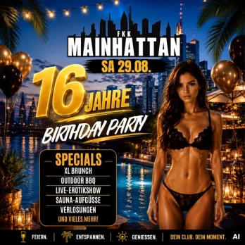 16 Jahre Party FKK Mainhatten