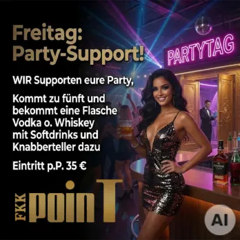 Freitag: Party-Support im FKK Point