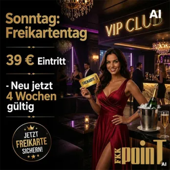 Sonntag: Freikarte inklusive  im FKK Point