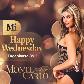Mittwoch: Happy Wednesday im FKK Monte Carlo