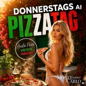 Donnerstag: Pizza Tag im FKK Monte Carlo