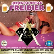 Jeden Sonntag Freibier im Acapulco Prime
